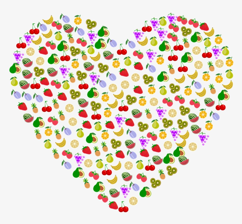 Heart, Fruit, Nature, Ecological, Green, Plant - Fruit Heart Png, transparent png #4524498