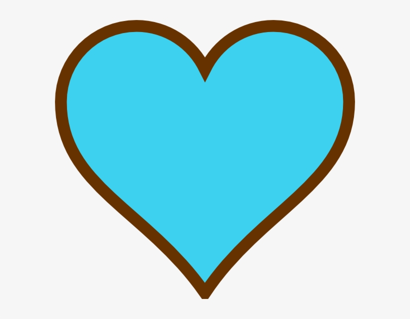Blue And Brown Heart Svg Clip Arts 600 X 557 Px, transparent png #4524565