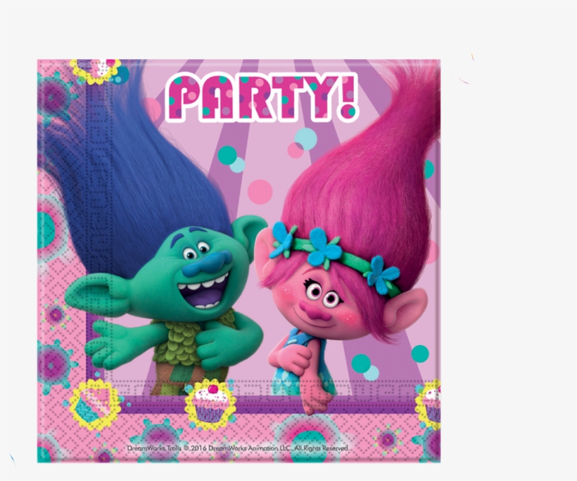 Set Of 20 Trolls Napkins, transparent png #4524568