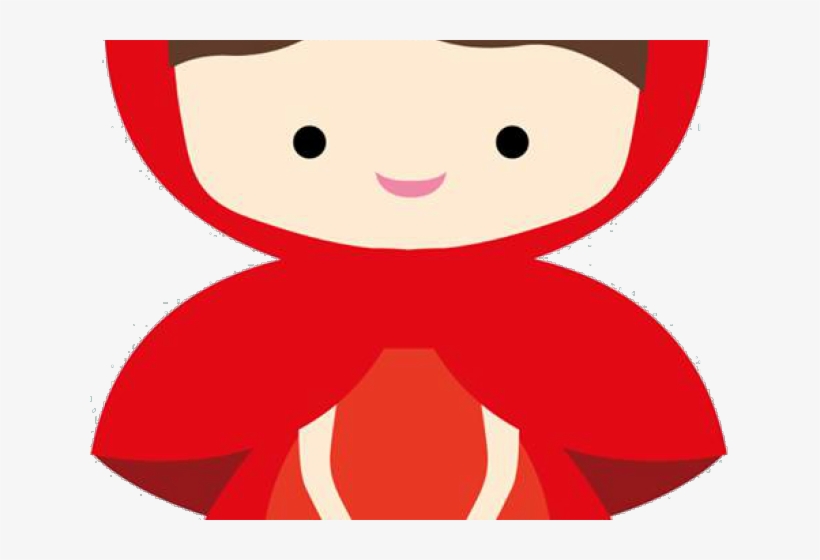 Red Riding Hood Clipart Happy Girl - Chapeuzinho Vermelho Para Imprimir, transparent png #4525335