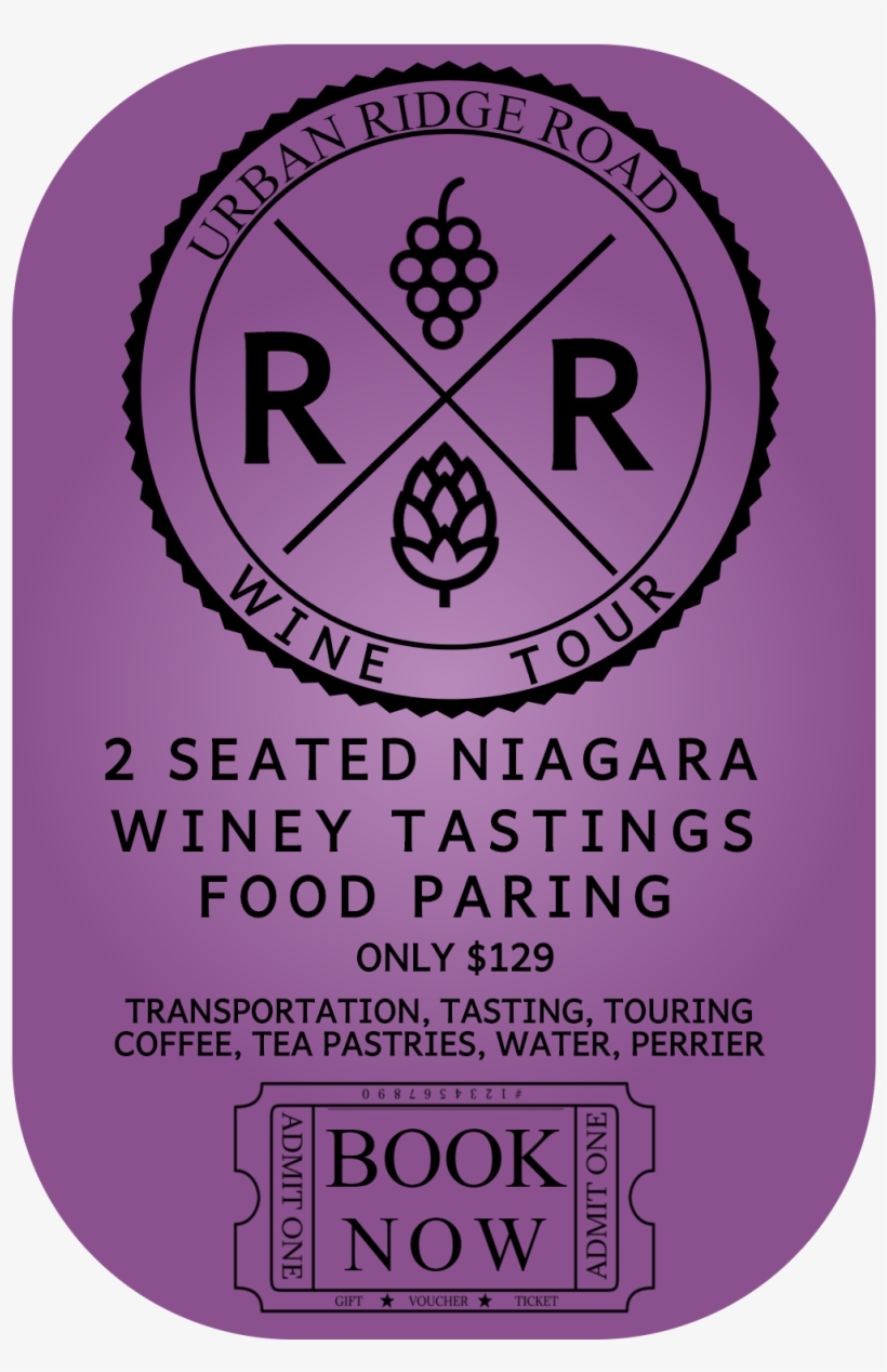 Purple And Black Ridge Road Urban Wine Tour Logo - 今井 キラ, transparent png #4526017