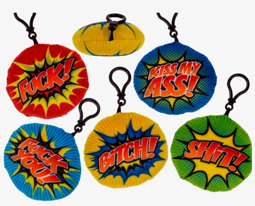 Plush Hanger With Slogans Ii With Carabiner Hook & - Electric Battery, transparent png #4527297