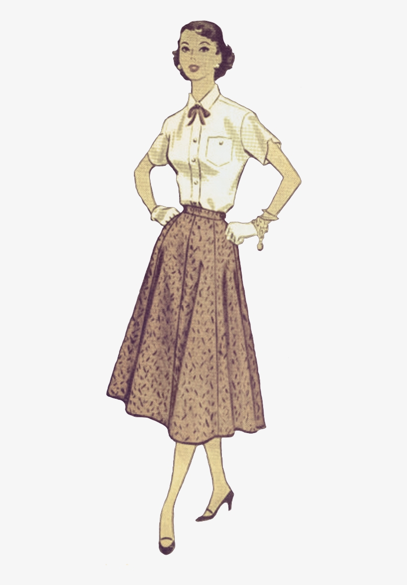 Http - //www - Pixelscrapper - - 1950s Woman, transparent png #4527299