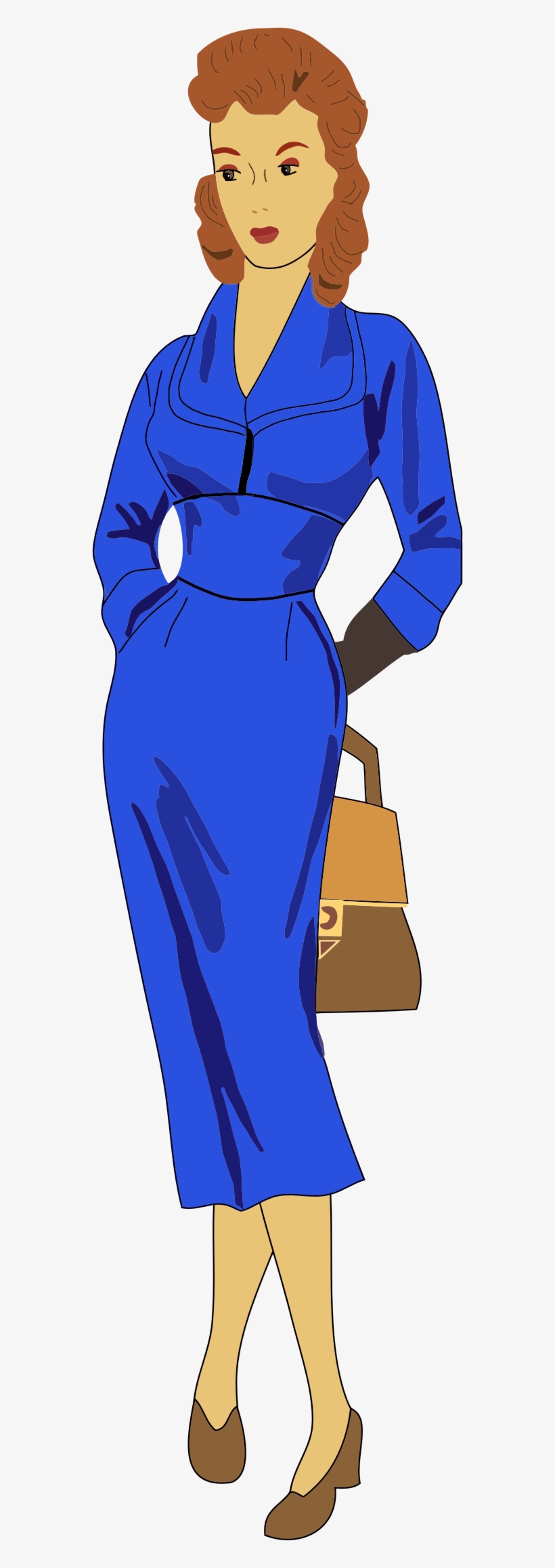 This Free Icons Png Design Of Vintage 1940s Woman, transparent png #4527381