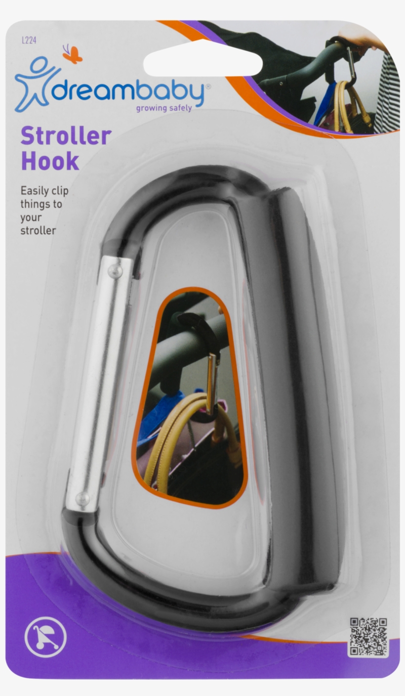 Stroller Clip Carabiner - Dreambaby - Silicone Finger Toothbrush, transparent png #4527383