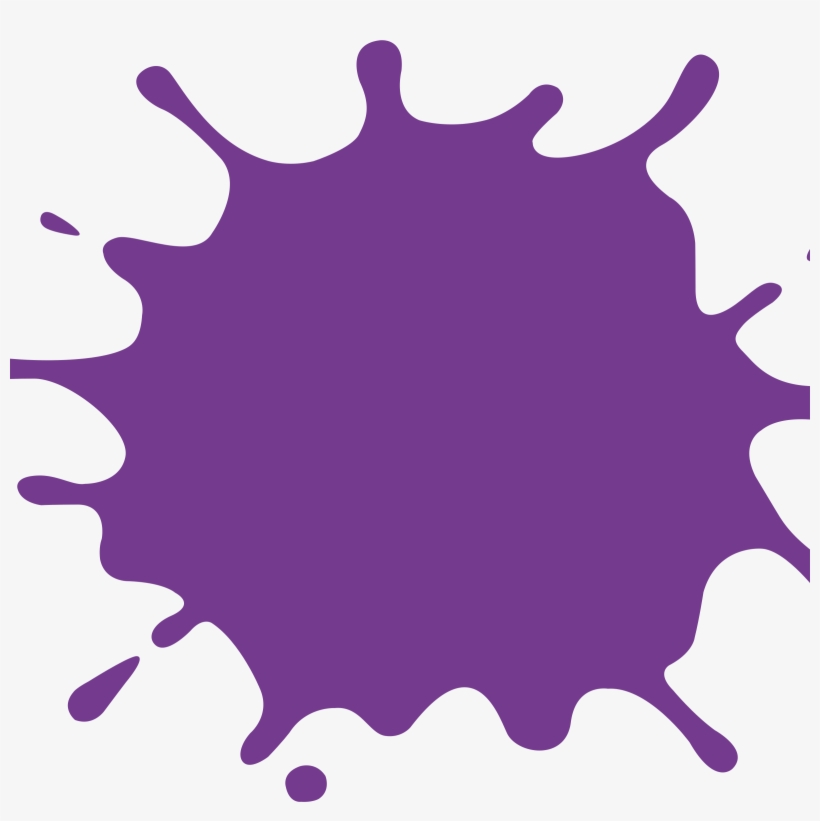 Purple Splat Png - Nickelodeon Tv, transparent png #4528378