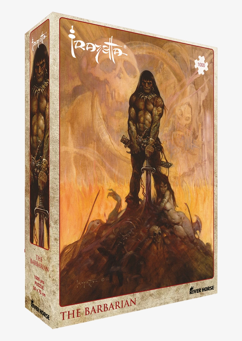 Jigsaw Puzzle Featuring Frazetta The Barbarian - Conan The Barbarian Frazetta, transparent png #4528729