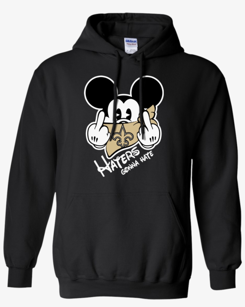 Nfl New Orleans Saints Haters Gonna Hate Mickey Mouse - No Such Thing As A Fish Hoodie, transparent png #4529606