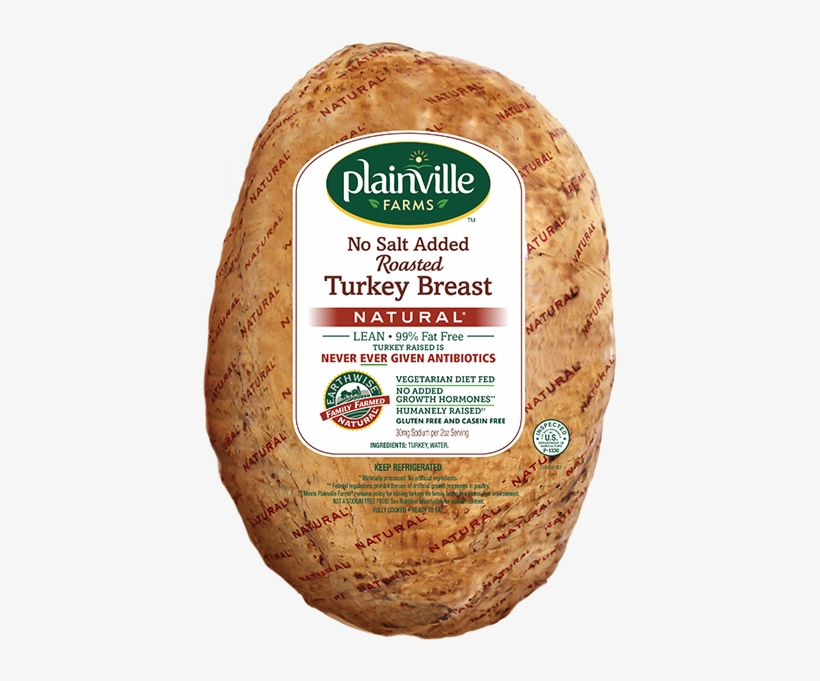 Natural* No Salt Added Turkey Breast - Plainville All Natural Turkey Breast, transparent png #4529687