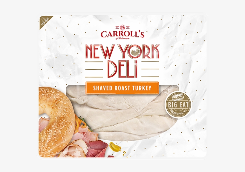 Shaved Turkey Slices - Carroll's New York Deli, transparent png #4529692