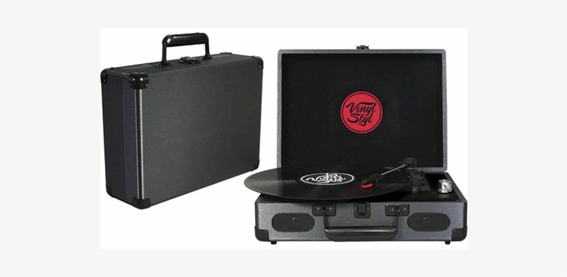 Vinyl Styl Groove Portable Turntable, Graphite, transparent png #4530048