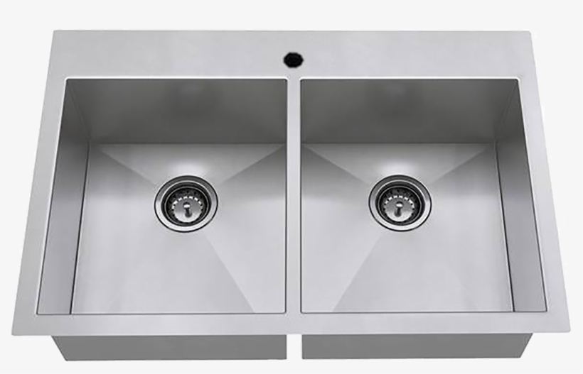 Stainless Steel Double Kitchen Sink, transparent png #4530645