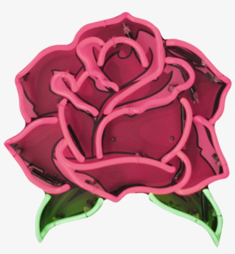 Roses Rosa Flor Flower Led Tumblr Neon - Red Neon Aesthetic Transparent, transparent png #4530832