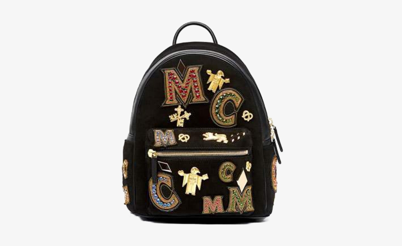 Mcm - Mcm Stark Crown Jewel Backpack - Small - Black - Free Transparent ...