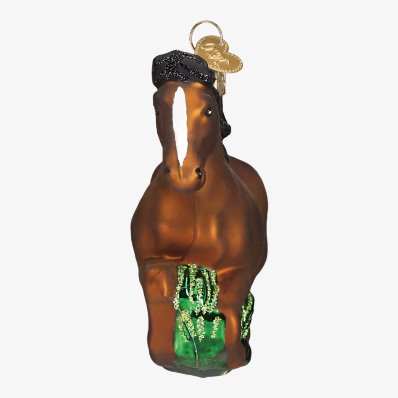 Solid Brown Mustang Horse Old World Christmas Ornament, transparent png #4532372