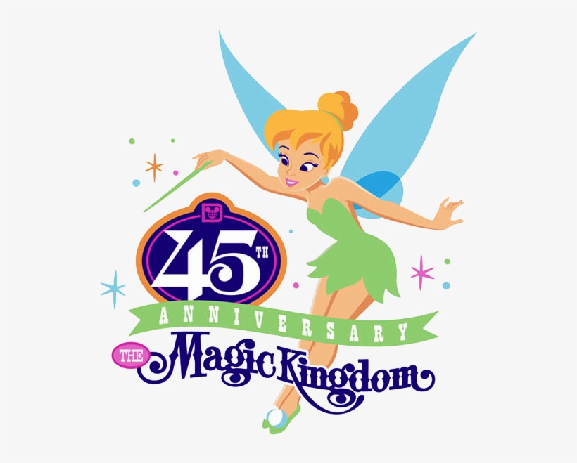 Magic Kingdom Cliparts - Magic Kingdom 45th Anniversary, transparent png #4532563