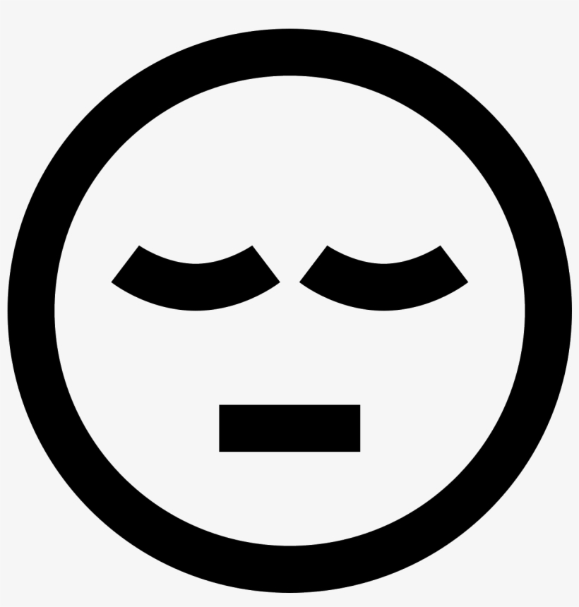 The Icon Is An Emoticon Type Face That Is Representing - Calm Down Png Icon, transparent png #4532761
