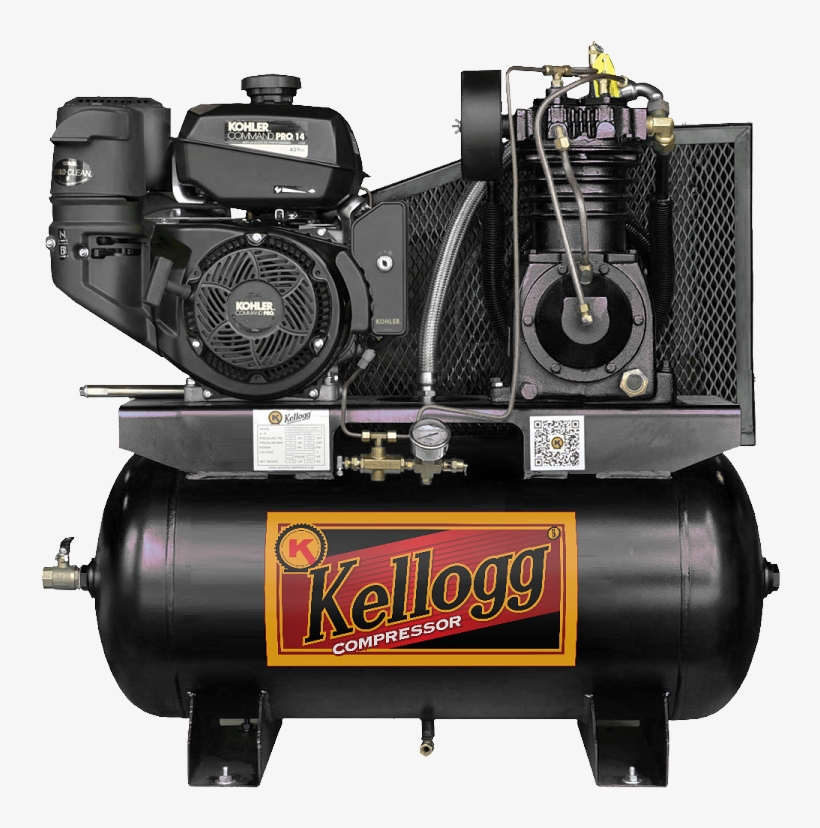 Kellogg American, 14 Hp Kohler, 30 Gallon Truck Mount - Kellogg Air Compressor, transparent png #4533031