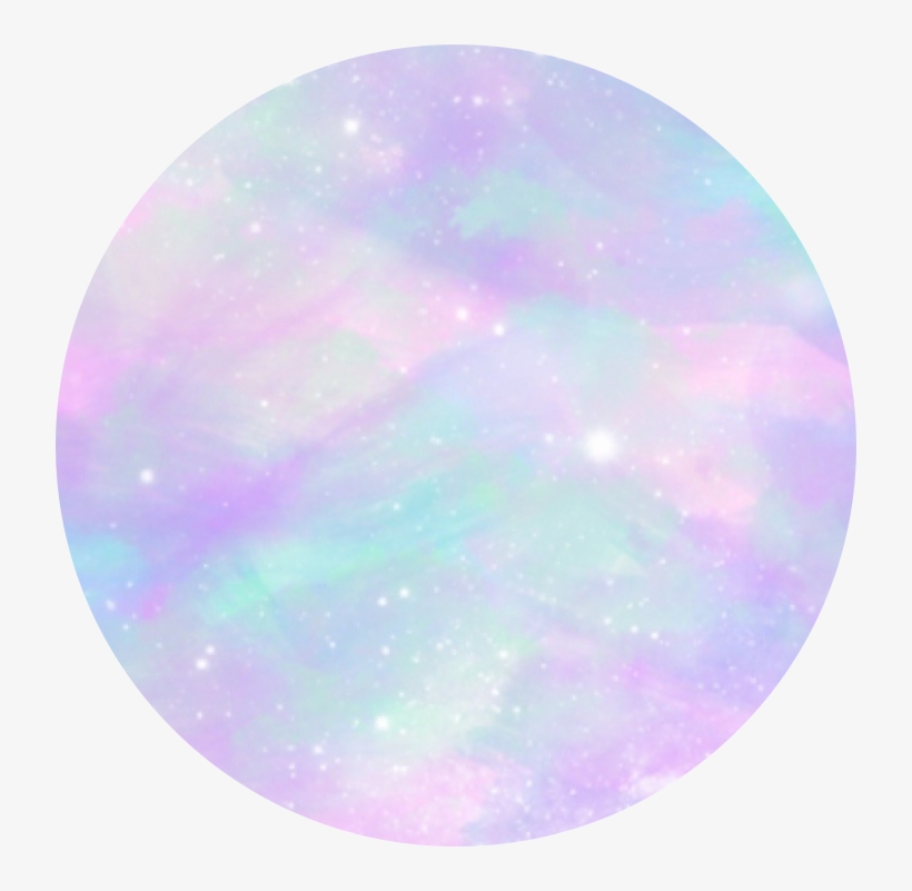Icon Edit Aesthetic Tumblr Kpop Aesthetic Galaxy Pink - Pastel Circle Transparent Background, transparent png #4533661