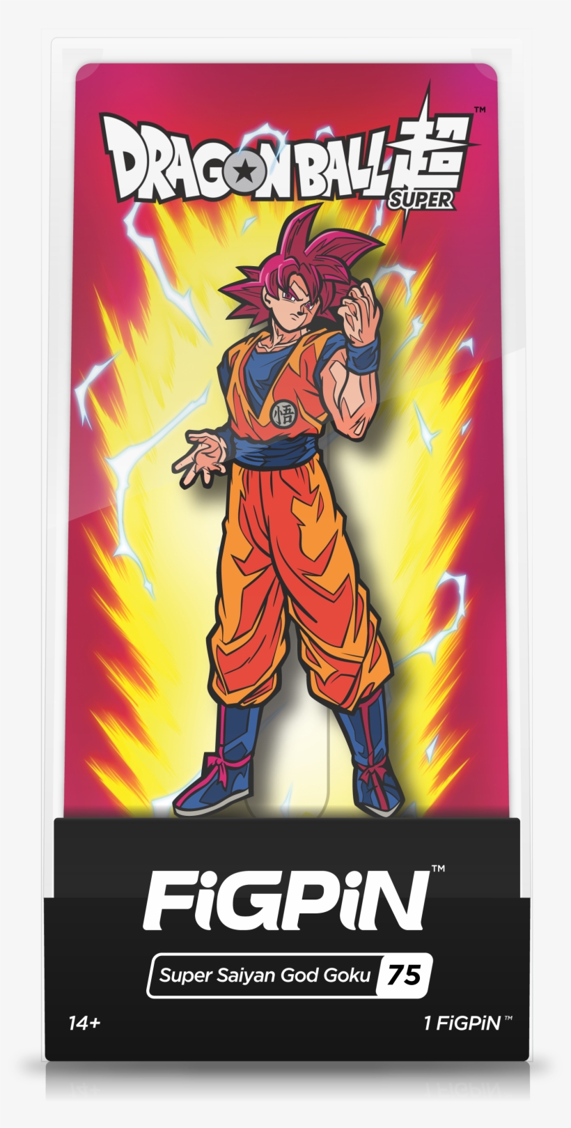 Super Saiyan God Goku - Dragon Ball Super Figpin, transparent png #4533912