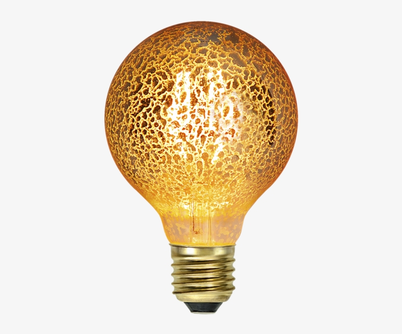 Led Lamp E27 G80 Golden - Led-lampa Klot, E27 2100k 350lm 4w(30w) - Star Trading, transparent png #4534088