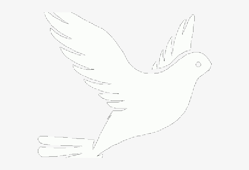 White Dove Clipart Faith - Dove Drawing, transparent png #4534141