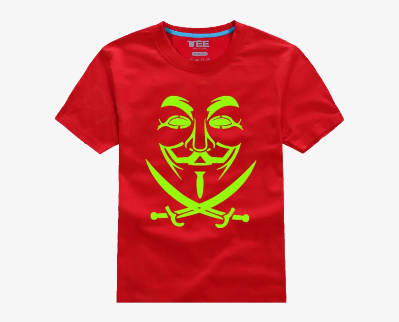 Glowing Pirate Red T-shirt - Pirate Flag, transparent png #4535054