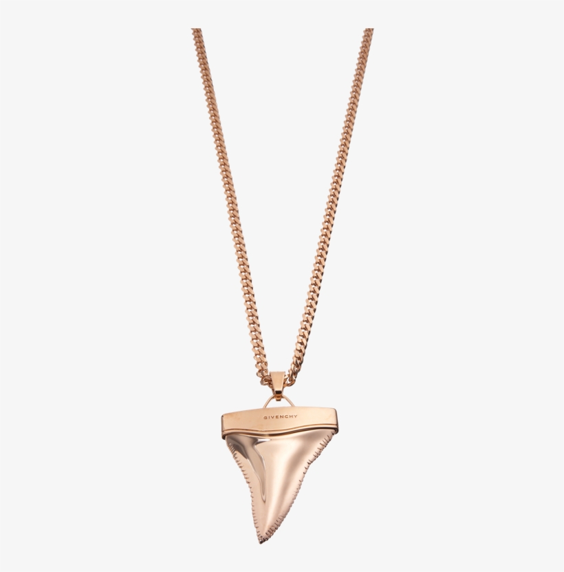 Givenchy Shark, Shark Tooth Necklace, Gold Everything, - Necklace, transparent png #4535056