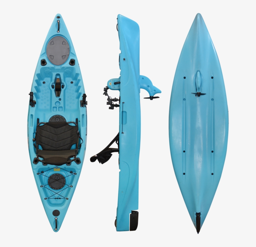 Single Person Rotomolded Pedal Kayak Set - Sea Kayak, transparent png #4535821