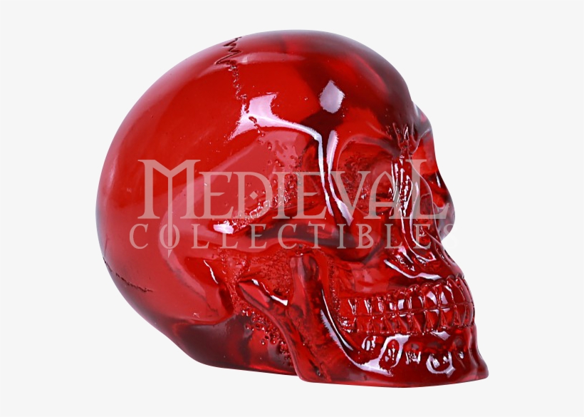 Set Of 4 Mini Red Skulls - Skull, transparent png #4535961