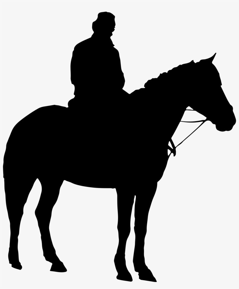 This Free Icons Png Design Of Man On Horseback Silhouette, transparent png #4536160