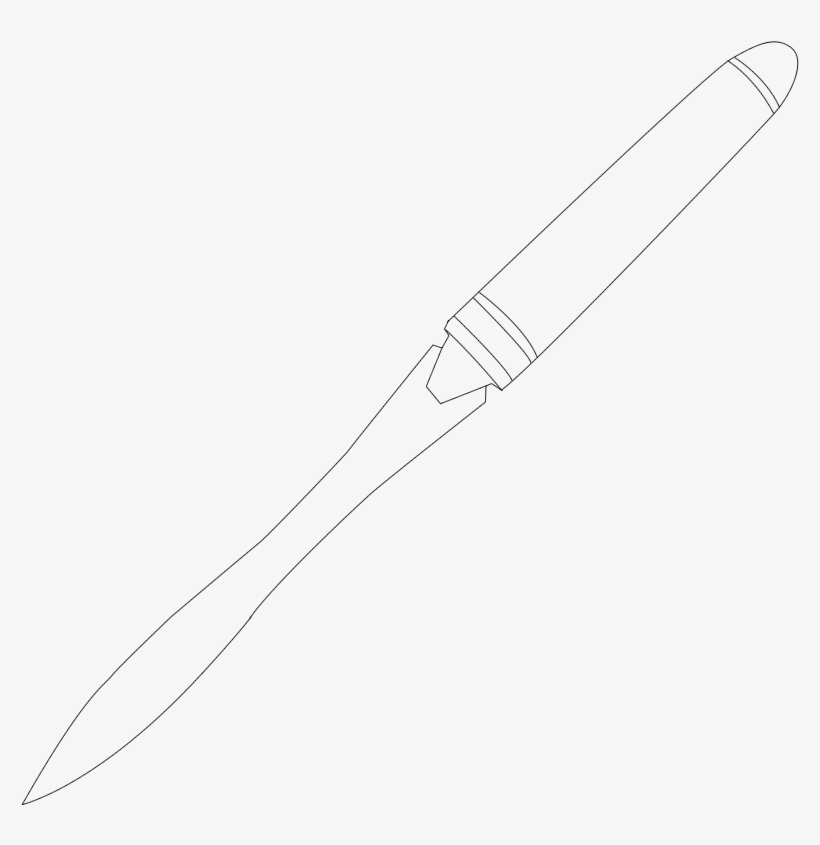 Genuine Wood Collection Letter Opener - Line Art, transparent png #4536249