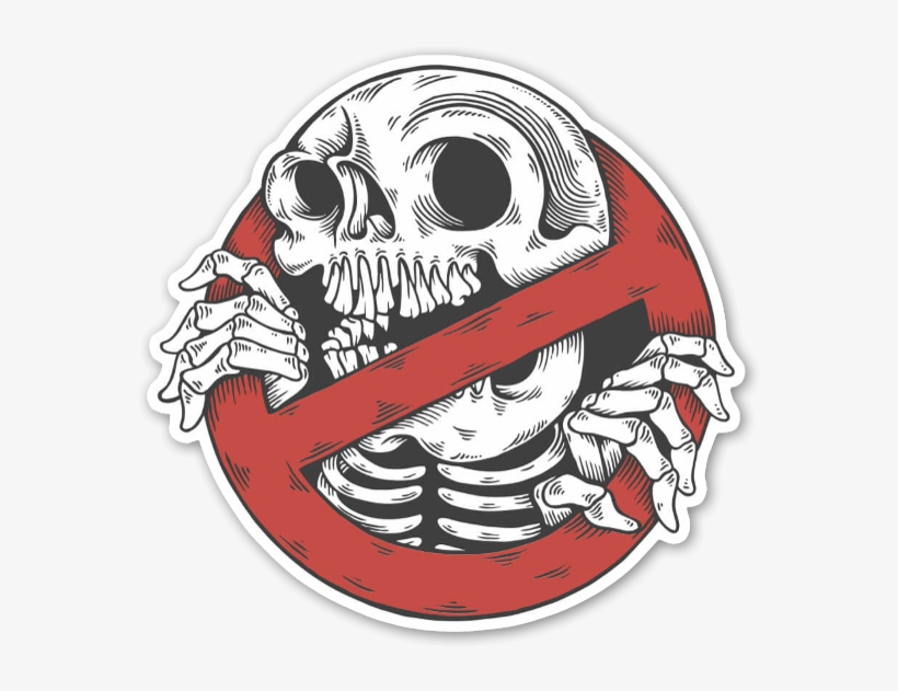 Skullbuster Sticker - Skull, transparent png #4536633