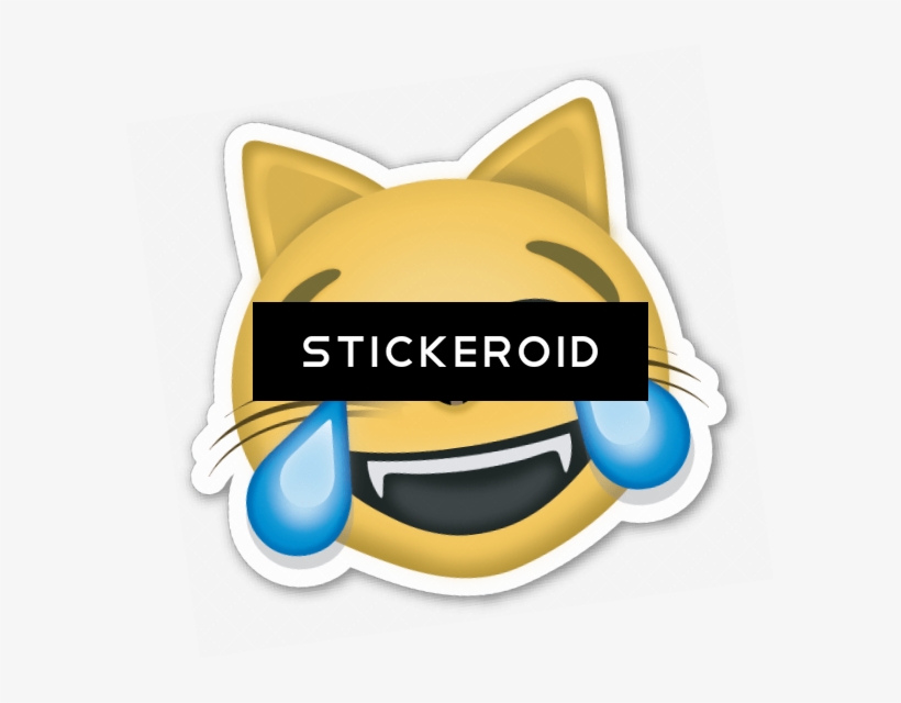Cat With Tears Of Joy Emoji - Face With Tears Of Joy Emoji, transparent png #4536866