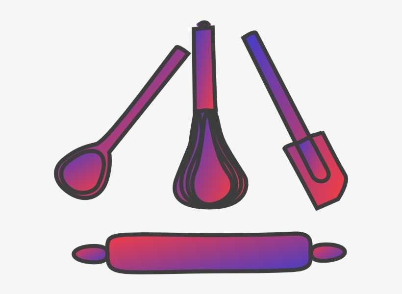 Bakery Utensils Clip - Clip Art, transparent png #4537107