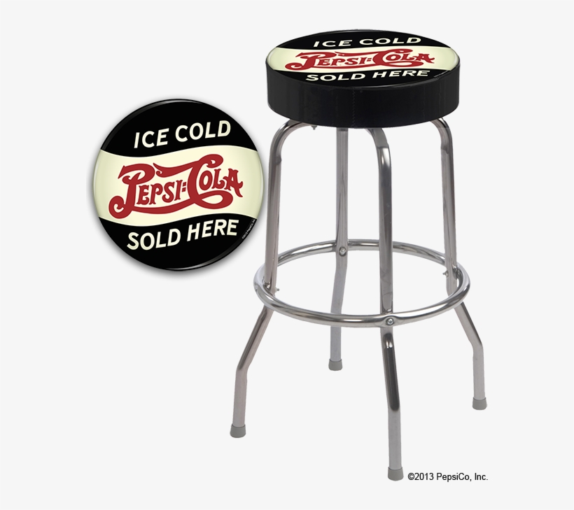 The Goal Of This Project Was To Showcase Some Of Pepsi's - Single Ring Bar Stool With Chrome Frame, transparent png #4539148