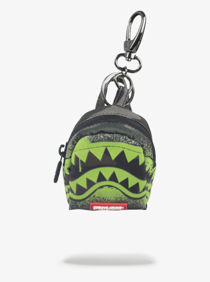 Sprayground- Camo Glow In The Shark Keychain Keychain - Sprayground Keychain Glow In The Shark, transparent png #4539364