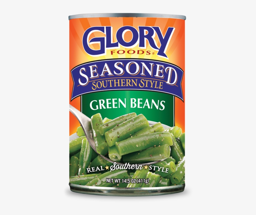 Seasoned Green Beans - Glory Foods Seasoned Country Cabbage, Southern Style, transparent png #4539447