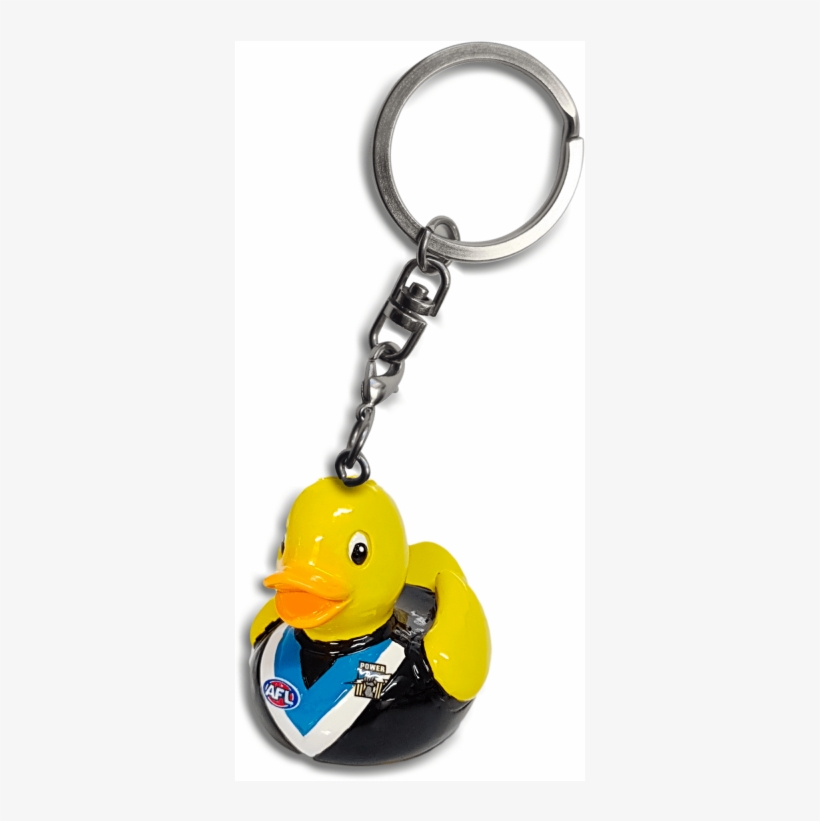 Port Adelaide Rubber Duck Keyring - Keychain, transparent png #4539500