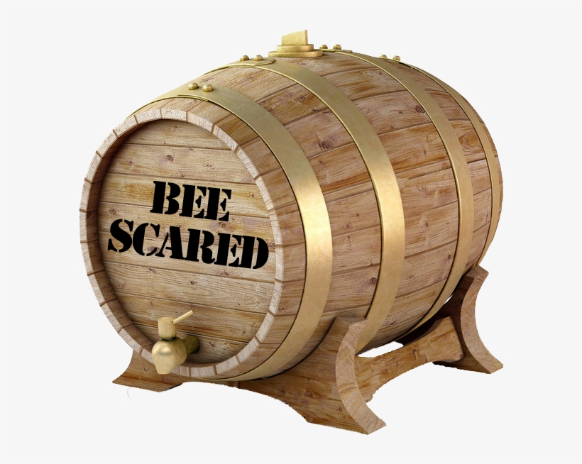 Bee Scared - Barrel, transparent png #4539630