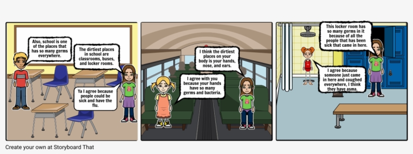 School Germs - Cartoon, transparent png #4539747
