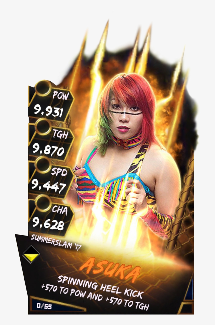 Asuka S3 15 Summerslam17 Fusion - Wwe Supercard Summerslam 17 Fusion, transparent png #4540913