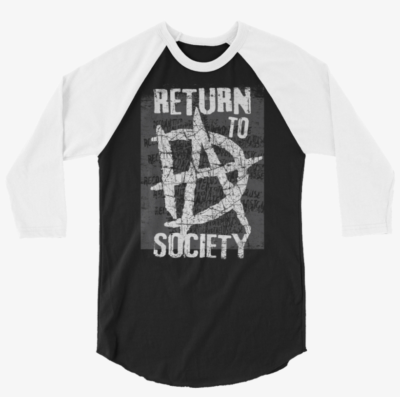 Dean Ambrose "return To Society" 3/4 Sleeve Raglan - Dean Ambrose T Shirt Return To Society, transparent png #4541461