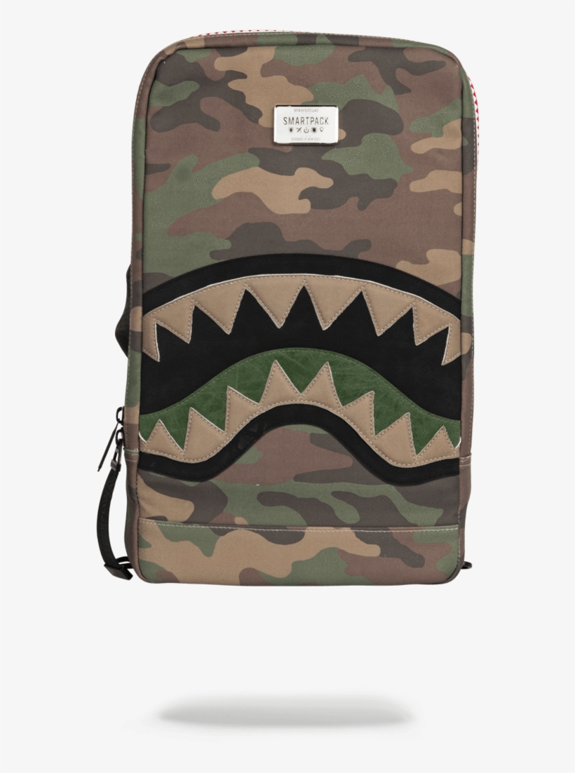 Sprayground- Cut & Sew Shark Smartpack Backpack - Sprayground, transparent png #4542584