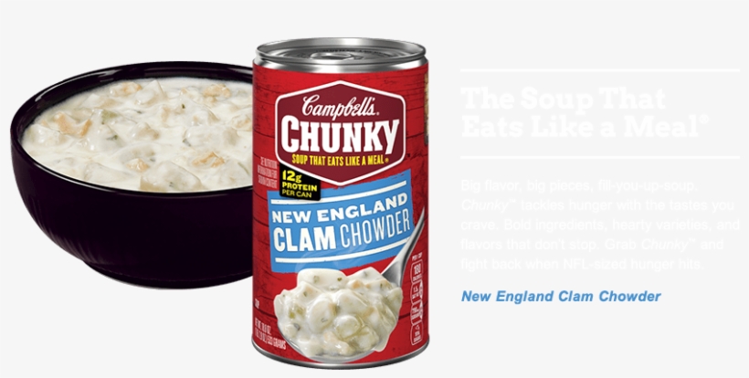 Clam Chowder Clam Chowder - Campbell's Soup At Hand, New England Clam Chowder -, transparent png #4542704