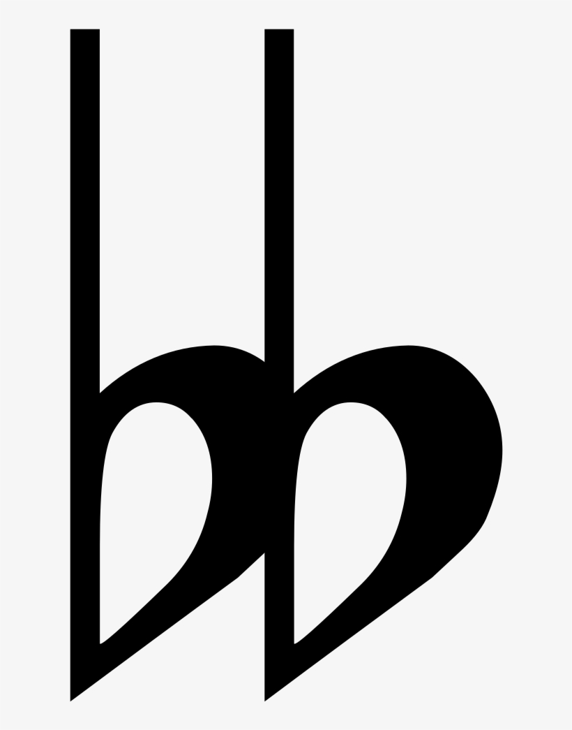 As I Indicated In My Comment Which The Op Acknowledged - Double Flat Note Png, transparent png #4543026