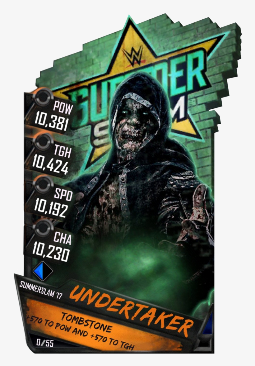 Supercard Undertaker R10 Summerslam Supercard Undertaker - Wwe Supercard Aj Styles Titan, transparent png #4543886
