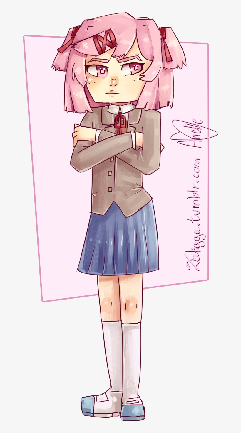 Ddlc Ddlc Fan Art Ddlc Fanart Natsuki Doki Doki Literature - Cartoon, transparent png #4543889