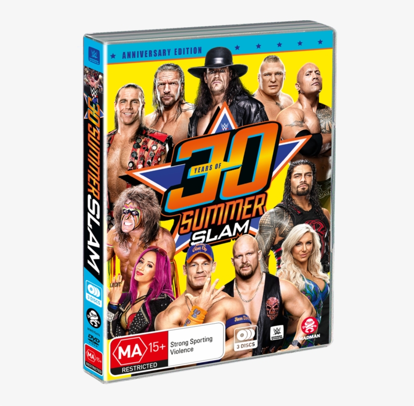 30 Years Of Summerslam - Wwe - Summerslam 2016 Dvd, transparent png #4543954