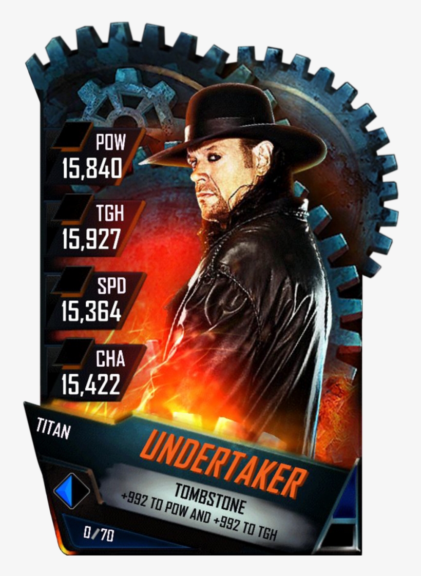 Undertaker S4 18 Titan - Wwe Supercard Brock Lesnar Titan, transparent png #4544098